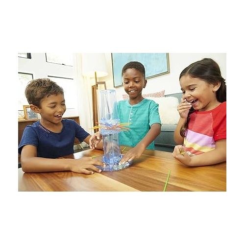 마텔 Mattel Games KerPlunk Kids Game, Family Game for Kids & Adults with Simple Rules, Don't Let the Marbles Fall for 2-4 Players