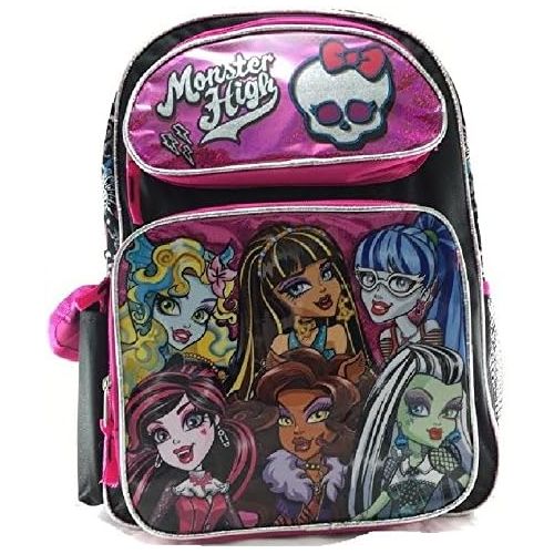 마텔 Mattel Monster High 16 Large School Backpack Book Bag