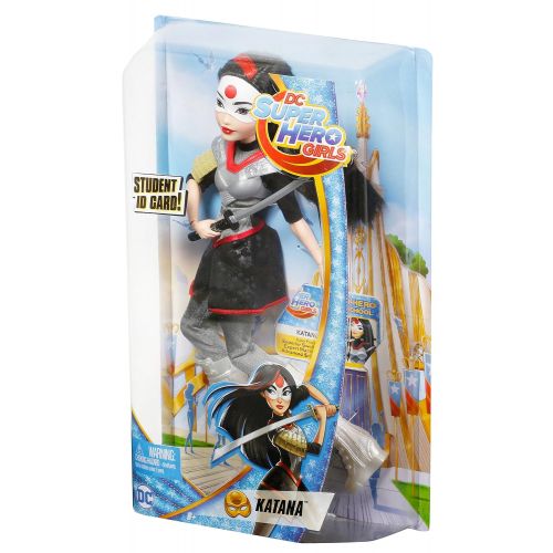 마텔 Mattel DC Super Hero Girls Katana Action Figure Doll, 12