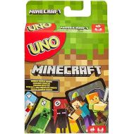 Mattel Games UNO Minecraft Card Game Videogame-Themed Collectors Deck 112 Cards with Character Images, for Fans Ages 7 Years Old & Up