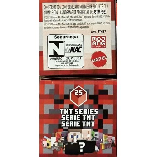 마텔 Minecraft TNT Series 25 Mini Figure Mystery Pack (Bundle of 3 Packs)