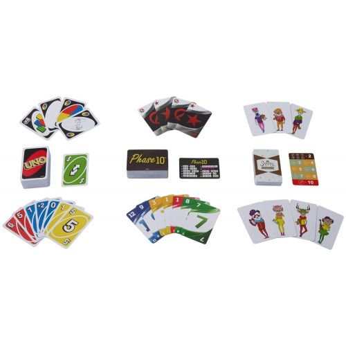 마텔 [아마존 핫딜]  [아마존핫딜]Mattel Games FFK01 Kartenspiel Klassiker in Metalldose: UNO, Phase 10, Snappy Dressers, Familienkartenspiel geeignet fuer 2- 6 Spieler, ab 7 Jahren