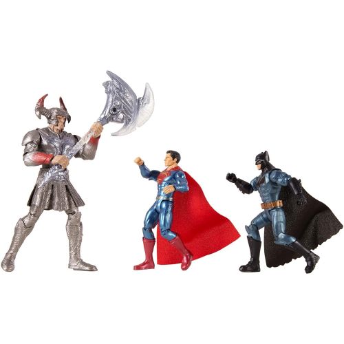 마텔 [아마존 핫딜]  [아마존핫딜]Mattel FGG57 DC - Justice League Movie Basis 15cm Actionfiguren, 3er Actionfigur Pack, Spielzeug ab 3 Jahren