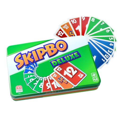 마텔 [아마존 핫딜]  [아마존핫딜]Mattel Games L3671 Skip-Bo Deluxe in Metalldose Kartenspiel, geeignet fuer 2 - 6 Spieler, Spieldauer ca. 30 Minuten, ab 7 Jahren