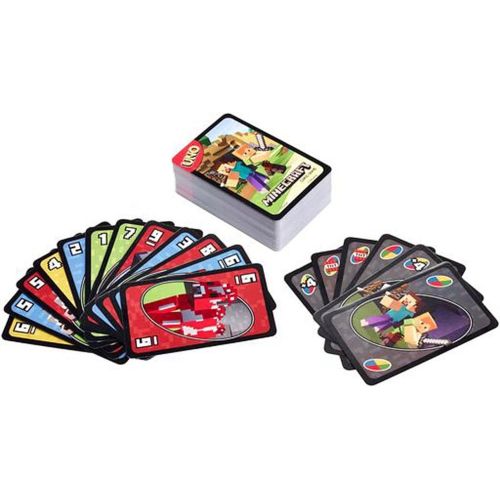 마텔 Mattel Games UNO Minecraft Card Game