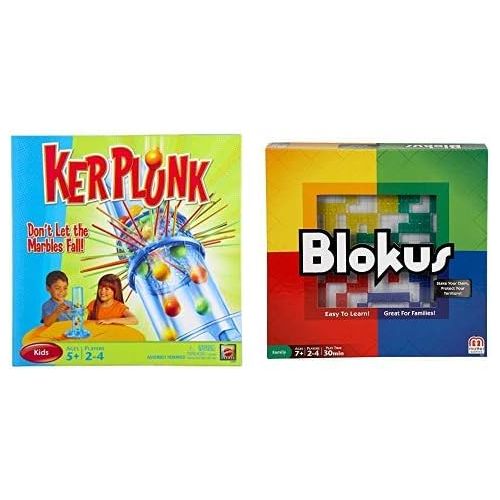 마텔 Mattel Games Ker Plunk Game AND Blokus Strategy Game