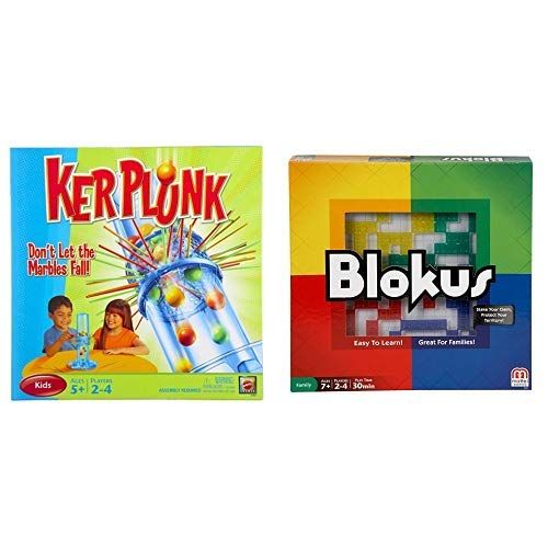 마텔 Mattel Games Ker Plunk Game AND Blokus Strategy Game