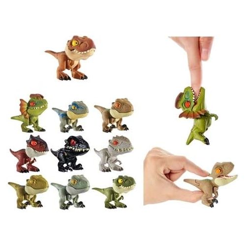 마텔 Mattel-GKX72 Jurassic World Dino Mouths 11 x 5 cm, Multicolour (GKX72)