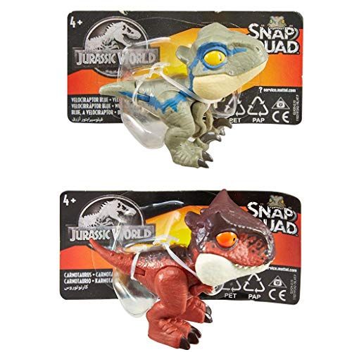 마텔 Mattel-GKX72 Jurassic World Dino Mouths 11 x 5 cm, Multicolour (GKX72)