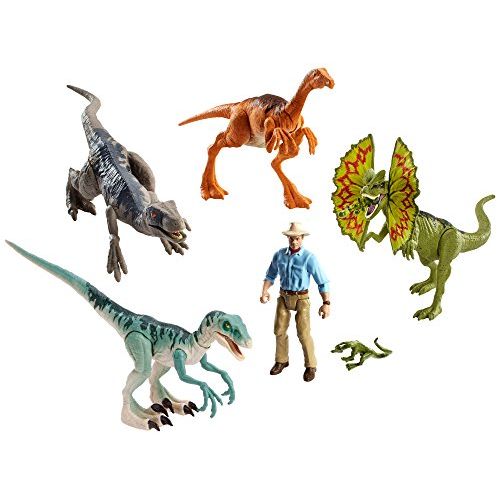 마텔 Mattel Jurassic World Details About Legacy Collection Dinosaur 6 Pack with Alan Grant Jurassic Park