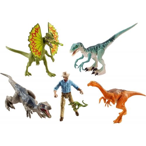 마텔 Mattel Jurassic World Details About Legacy Collection Dinosaur 6 Pack with Alan Grant Jurassic Park