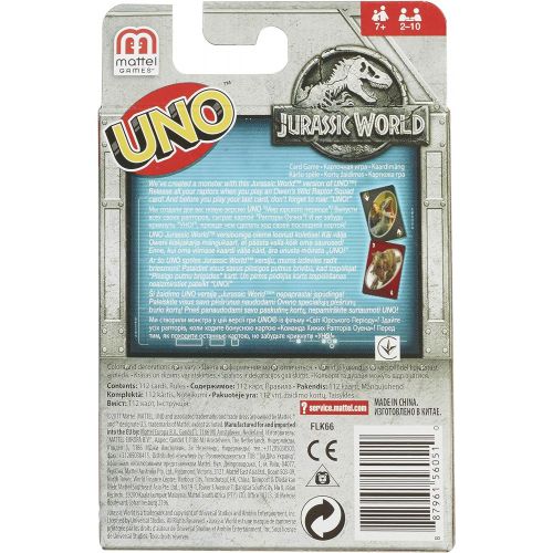 마텔 Mattel Games UNO: Jurassic World - Card Game