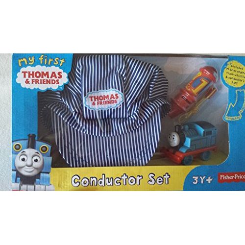 마텔 Mattel My First Thomas the Train and Friends Conductor Set with Train, Whistle, and Hat