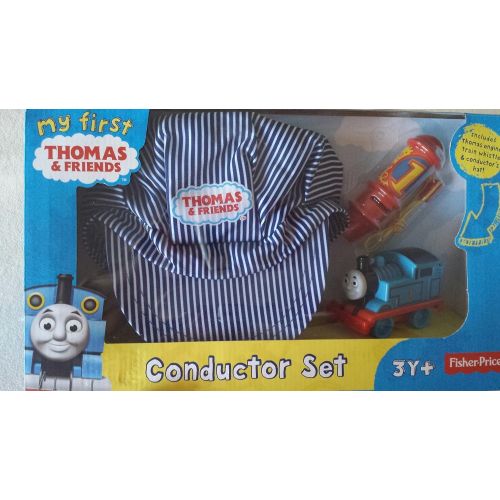 마텔 Mattel My First Thomas the Train and Friends Conductor Set with Train, Whistle, and Hat