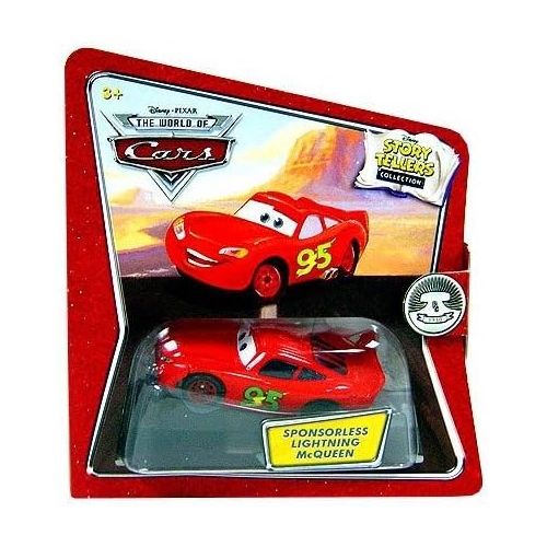 마텔 Mattel Disney / Pixar CARS Movie 1:55 Die Cast Story Tellers Collection Sponsorless Lightning McQueen