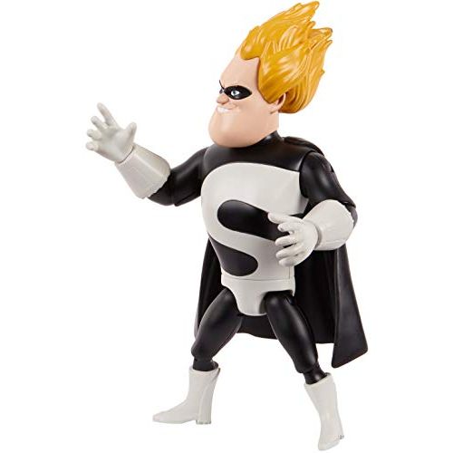 마텔 Mattel Disney Pixar The Incredibles Syndrome Action Figure, 7.25 in Tall, Highly Posable with Authentic Detail,vMovie Toy Gift for Collectors Kids Ages 3 Years Old & Up