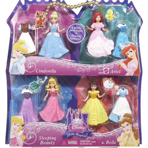 마텔 Mattel Disney Princess Favorite Moments 4 Pack Gift set Styles May Vary