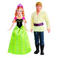 Mattel Disney Frozen Anna and Kristoff Doll, 2 Pack