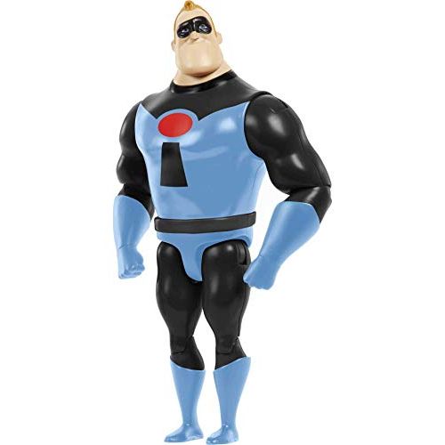 마텔 Mattel Disney Pixar The Incredibles Mr. Incredible Action Figure 8 in Tall, Highly Posable in Blue Glory Days Suit, Authentic Detail, Movie Toy Gift for Collectors & Kids