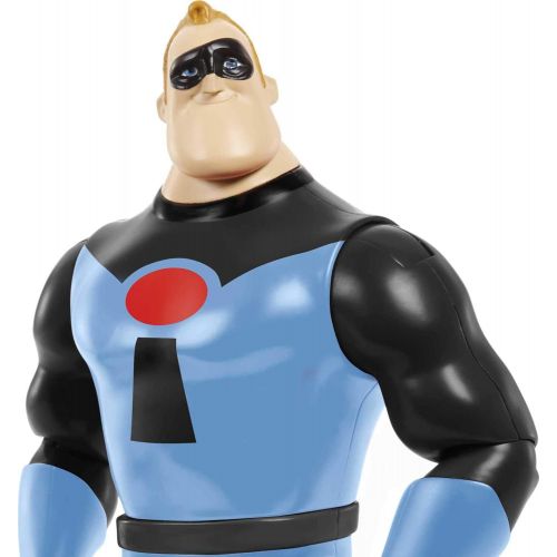 마텔 Mattel Disney Pixar The Incredibles Mr. Incredible Action Figure 8 in Tall, Highly Posable in Blue Glory Days Suit, Authentic Detail, Movie Toy Gift for Collectors & Kids