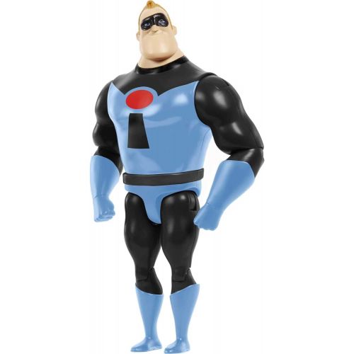 마텔 Mattel Disney Pixar The Incredibles Mr. Incredible Action Figure 8 in Tall, Highly Posable in Blue Glory Days Suit, Authentic Detail, Movie Toy Gift for Collectors & Kids