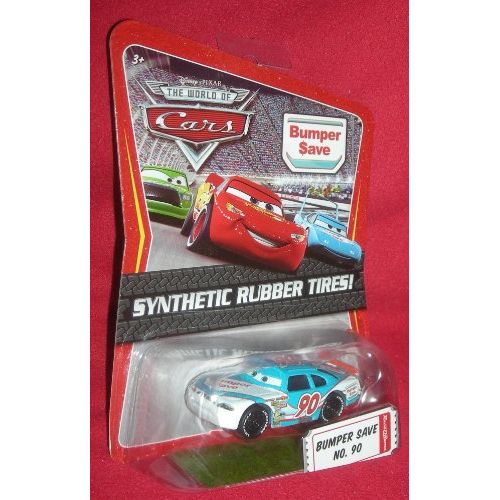 마텔 Mattel Disney / Pixar CARS Movie 1:55 Die Cast Car Motor Speedway of the South #90 Bumper Save Synthetic Rubber Tires Exclusive