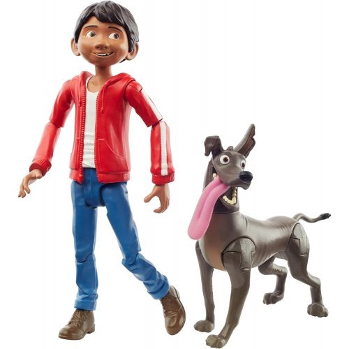 마텔 Mattel Disney Pixar Coco Miguel Action Figure, 5.6 in Movie Character Toy with 3.6 in Dante Dog Figure, Highly Posable with Authentic Design, Gift for Ages 3 Years Old & Up