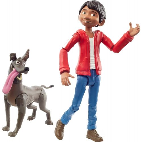 마텔 Mattel Disney Pixar Coco Miguel Action Figure, 5.6 in Movie Character Toy with 3.6 in Dante Dog Figure, Highly Posable with Authentic Design, Gift for Ages 3 Years Old & Up