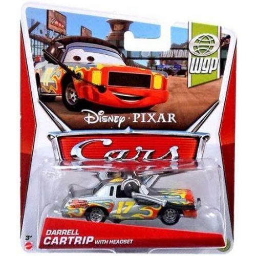마텔 Mattel Disney/Pixar Cars, 2013 WGP, Darrel Cartrip with Headset Die Cast Vehicle