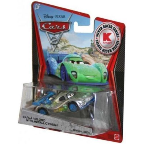 마텔 Mattel Disney / Pixar CARS 2 Movie Exclusive 155 Die Cast Car SILVER RACER Carla Veloso