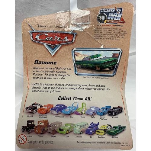 마텔 Mattel Disney Pixar Cars Series 1 Original Green Ramone 1:55 Scale Die Cast Car