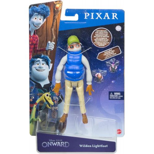 마텔 Mattel Disney and Pixar’s Onward Core Figure Dad Character Action Figure Realistic Movie Toy Father Dummy Doll for Storytelling, Display and Collecting for Ages 3 and Up