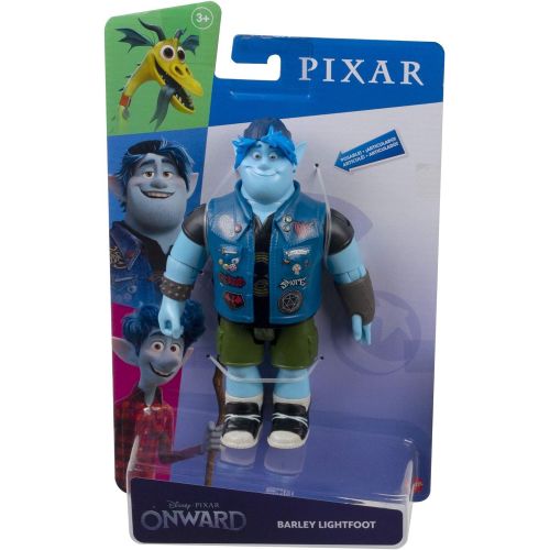 마텔 Mattel Disney Pixar Onward Barley Lightfoot Action Figure 7 in Tall, Highly Posable with Authentic Detail, Movie Toy, Gift for Collectors & Kids Ages 3 Years Old & Up