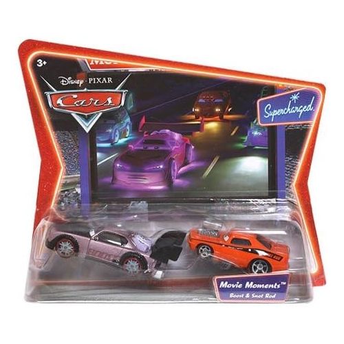 마텔 Mattel Disney Pixar Cars Movie Moments Boost & Snot Rod Character Cars on Original Desert Card Backer