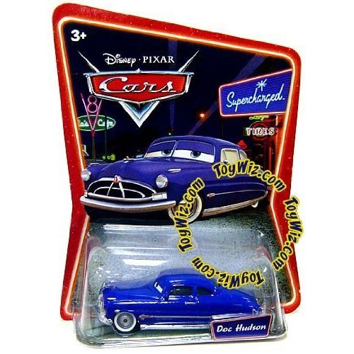 마텔 Disney Cars Supercharged Doc Hudson 1:55 Diecast Car (Mattel Toys)