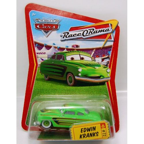 마텔 Mattel Disney/Pixar Cars, Race O Rama, Edwin Kranks Die Cast Vehicle #72