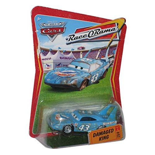 마텔 Mattel Disney / Pixar CARS Movie 1:55 Die Cast Car Series 4 Race O Rama Damaged King