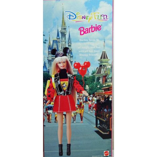 마텔 Mattel Disney Fun Barbie Fifth Edition 1997 w/ Balloon and Mickey Ears 18970