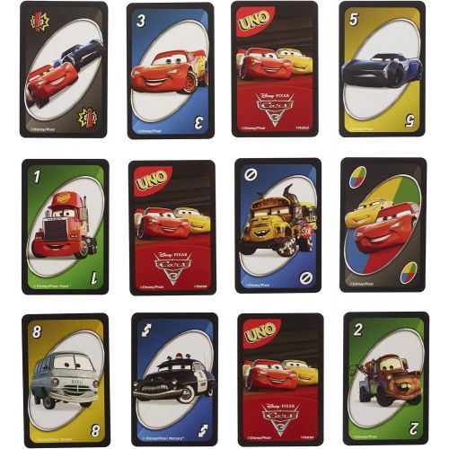 마텔 Mattel Games UNO Disney Pixar Cars