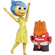 Mattel Disney Pixar Inside Out Anger & Joy Action Figures, Highly Posable with Authentic Detail, Collectible Movie Toy, Kids Gift Ages 3 Years & Older