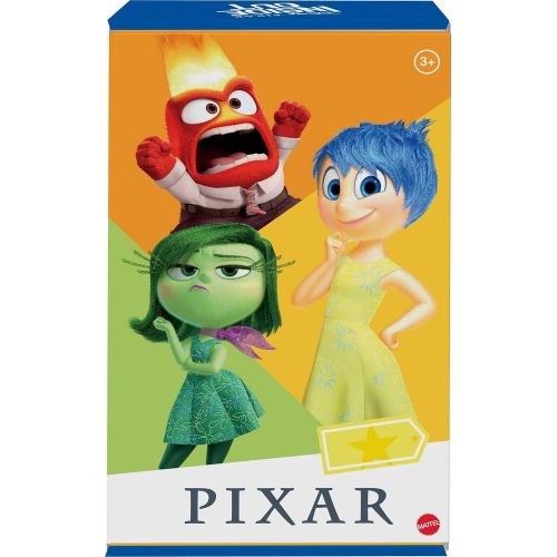 마텔 Mattel Disney Pixar Inside Out Anger & Joy Action Figures, Highly Posable with Authentic Detail, Collectible Movie Toy, Kids Gift Ages 3 Years & Older