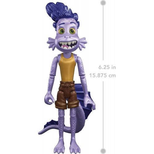 마텔 Mattel Disney Pixar Luca Alberto Scorfano Action Figure Movie Toys, Highly Posable with Color Change Elements, Swappable Parts & Authentic Look, Kids Gift Ages 3 Years & Up