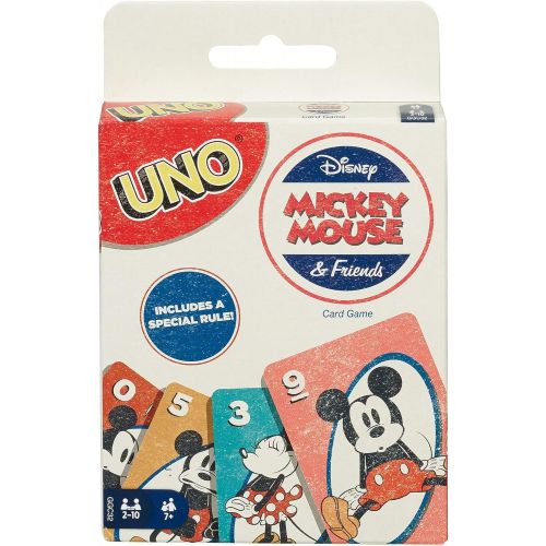 마텔 Mattel Games UNO Disney Mickey Mouse and Friends Card Game