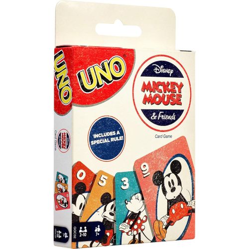 마텔 Mattel Games UNO Disney Mickey Mouse and Friends Card Game