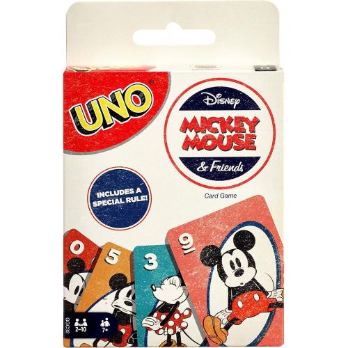 마텔 Mattel Games UNO Disney Mickey Mouse and Friends Card Game