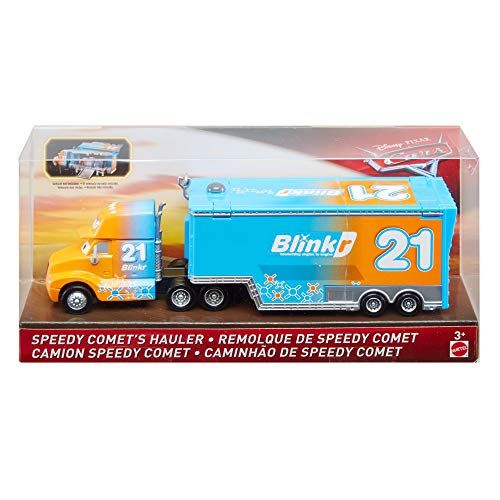 마텔 Mattel Cars Disney Pixar Blinkr #21 Speedy Comets Hauler