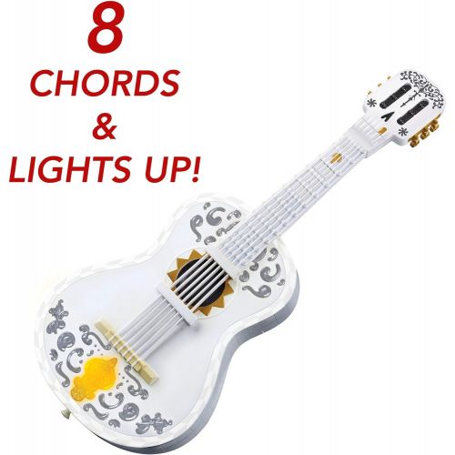 마텔 Mattel Disney/Pixar Coco Guitar, Playable Musical Toy with Chord Chart, Approx 25 in (63.5 cm) Long for Kids Ages 3 Years Old & Up [Amazon Exclusive]