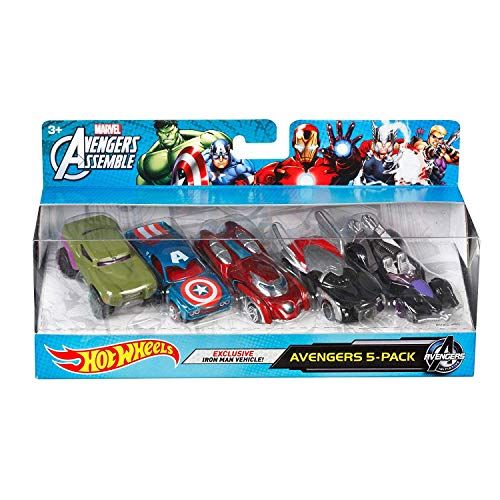 마텔 Hot Wheels Marvel Avengers Assemble Avengers 5-Pack [Amazon Exclusive]