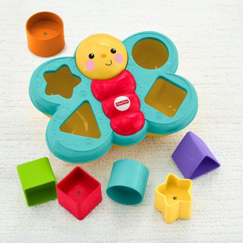 마텔 Mattel Fisher-Price Butterfly Shape Sorter