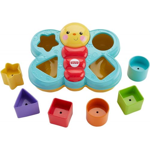 마텔 Mattel Fisher-Price Butterfly Shape Sorter